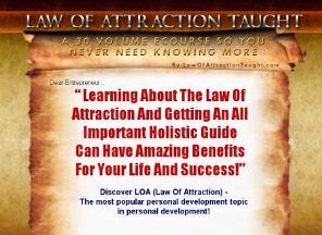 law of attraction taught