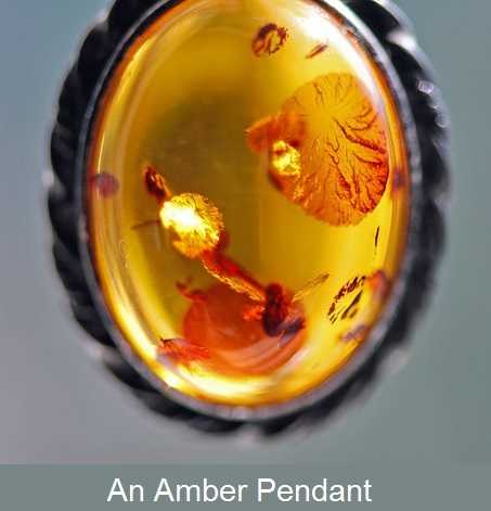 Lucky amber pendant