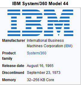 IBM 360-44 computer